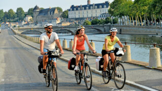 Randonnée à vélo en famille